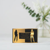 Luxe Mode Jouw tekst toevoegen Visitekaartje (Staand voorkant)