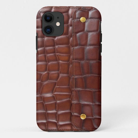 luxe mode lederhuid VOL1 Case-Mate iPhone Case (Achterkant)