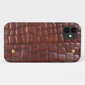 luxe mode lederhuid VOL1 Case-Mate iPhone Case (Achterkant (horizontaal))