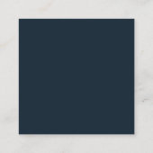 Luxe Modeontwerper Glitter Jurk QR CODE Vierkante Visitekaartje (Achterkant)