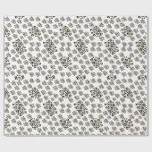 Luxe modern animalprint be brave girl cadeaupapier (Vlak)