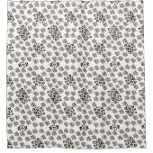 Luxe modern animalprint be brave girl douchegordijn (Voorkant)