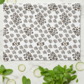 Luxe modern animalprint be brave girl theedoek (Gevouwen)