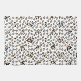 Luxe modern animalprint be brave girl theedoek