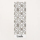 Luxe modern animalprint be brave girl yogamat (Voorkant)