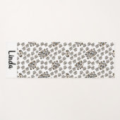 Luxe modern animalprint be brave girl yogamat (Voorkant (horizontaal))