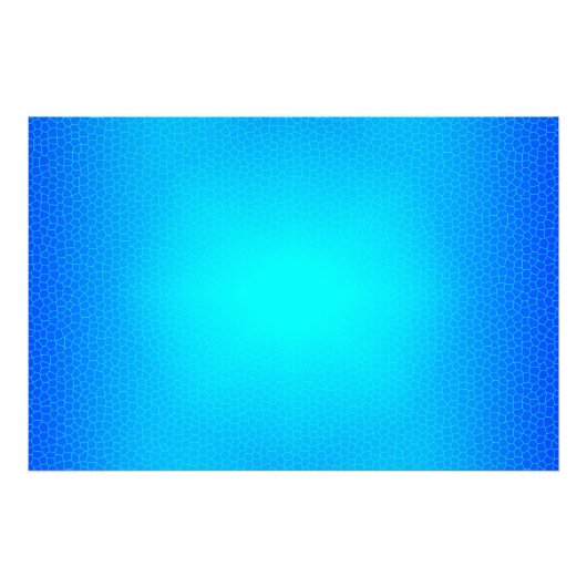 Luxe Modern Blauw Kunst Hemel Zon Gebrandschilderd Foto Afdruk (Voorkant)