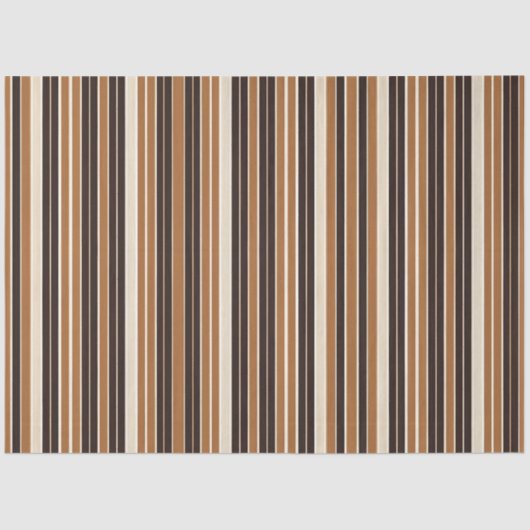 Luxe Modern Bruin Wit Linnen Textuur Collectie Tissuepapier (Voorkant)