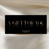 Luxe Modern Cadeaubon Cadeau Kaart toevoegen logo