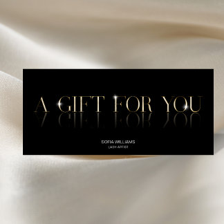 Luxe Modern Cadeaubon Cadeau Kaart toevoegen logo