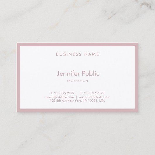 Luxe modern Calligrahy Script Minimalist elegant Visitekaartje (Achterkant)