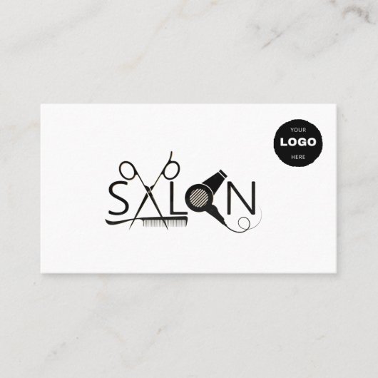 Luxe Modern Custom QR Code Beauty Visitekaartje (Voorkant)