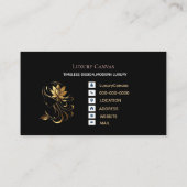 Luxe Modern Custom QR Code Beauty Visitekaartje (Achterkant)