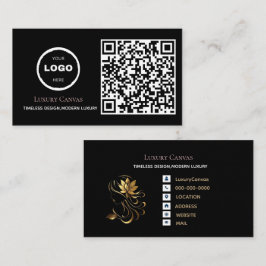Luxe Modern Custom QR Code Beauty Visitekaartje