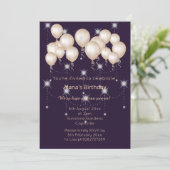 LUXE MODERN DAMASK NAVY SILVER Invitation Kaart (Staand voorkant)