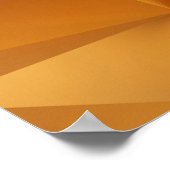 Luxe, modern design gouden veelhoek 3d re poster (Hoek)