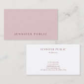 Luxe Modern Eenvoudige Sjabloon Professioneel Eleg Visitekaartje (Voorkant / Achterkant)