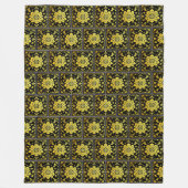 Luxe Modern Elegant Floral Collectie Fleece Deken (Voorkant)