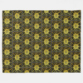 Luxe Modern Elegant Floral Collectie Fleece Deken (Voorkant (Horizontaal))