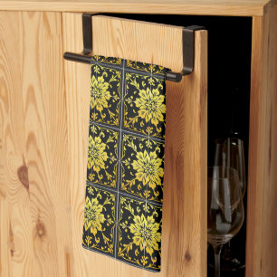 Luxe Modern Elegant Floral Collectie Theedoek