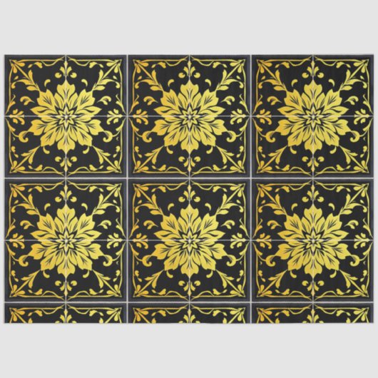 Luxe Modern Elegant Floral Collectie Tissuepapier (Voorkant)