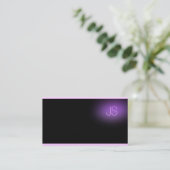 Luxe Modern Elegant Monogram Professionele Elite Visitekaartje (Staand voorkant)