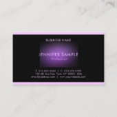 Luxe Modern Elegant Monogram Professionele Elite Visitekaartje (Achterkant)