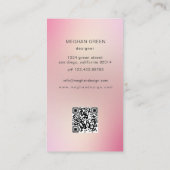 Luxe modern fotoverloop paarse Visitekaartje (Achterkant)