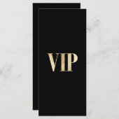 Luxe, modern goud en zwarte VIP bruiloft (Voorkant / Achterkant)