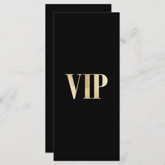 Luxe, modern goud en zwarte VIP bruiloft (Voorkant / Achterkant)