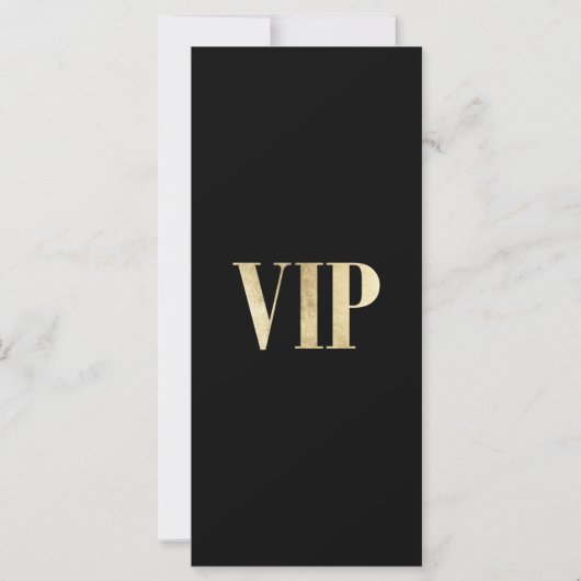 Luxe, modern goud en zwarte VIP bruiloft (Voorkant)