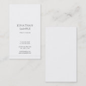 Luxe, modern, minimalistisch design elegant visitekaartje (Voorkant / Achterkant)