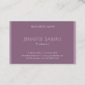 Luxe Modern Minimalistisch Elegant Sjabloon Trendy Visitekaartje (Voorkant)