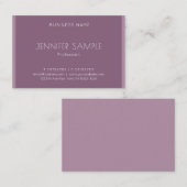Luxe Modern Minimalistisch Elegant Sjabloon Trendy Visitekaartje (Voorkant / Achterkant)