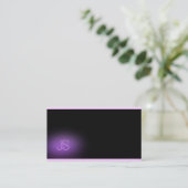 Luxe modern professioneel elegant monogram visitekaartje (Staand voorkant)