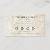 Luxe Modern Trendy Elegant Eenvoudig Minimalistisc Visitekaartje (Achterkant)