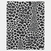 Luxe modern wit luipaard Elegant Collectie Fleece Deken (Voorkant)