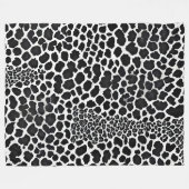 Luxe modern wit luipaard Elegant Collectie Fleece Deken (Voorkant (Horizontaal))