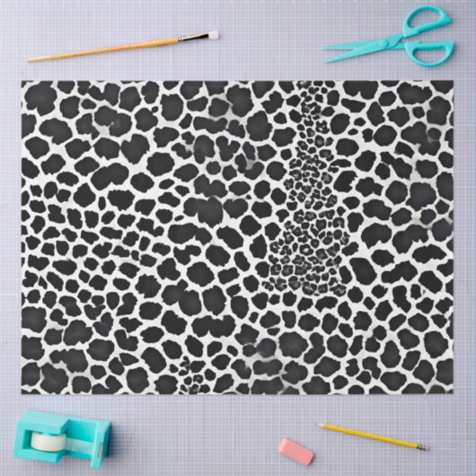 Luxe modern wit luipaard Elegant Collectie Tissuepapier (Craft)