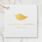 Luxe moderne bruiloft Dusty Blue Bedankjes Labels (Voorkant)