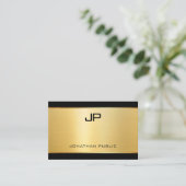 Luxe moderne elegante glamour gouden Sjabloon Visitekaartje (Staand voorkant)