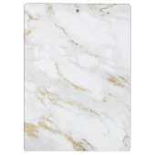 Luxe moderne faux roos goudmarmer logo klembord (Achterkant)