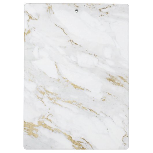 Luxe moderne faux roos goudmarmer logo klembord (Achterkant)