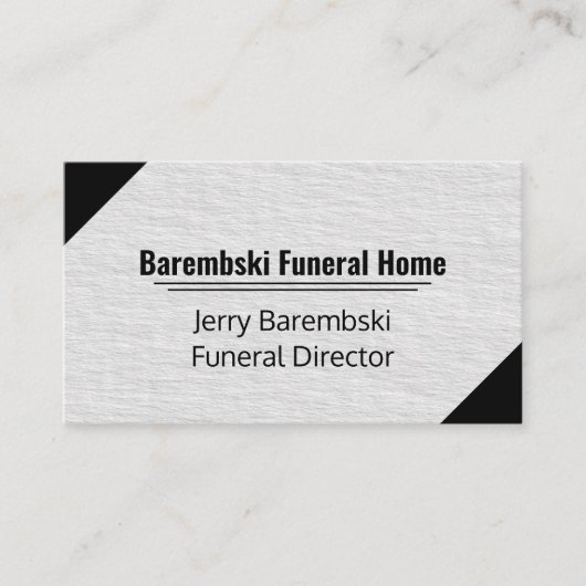 Luxe Moderne Faux Textuur Grijs en Zwart Visitekaartje (Voorkant)