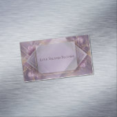 Luxe moderne geometrische art deco magnetisch visitekaartje (Voorbeeld)