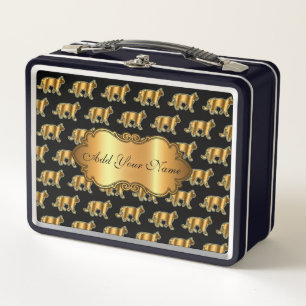 Luxe, moderne Gold Cat-add Jouw tekst