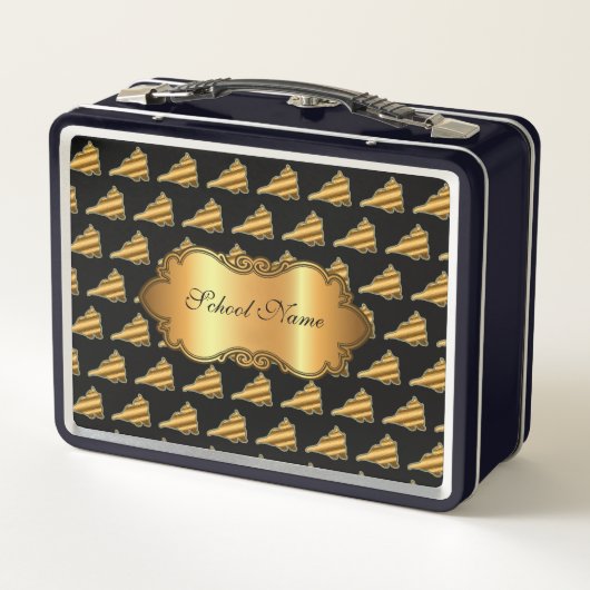 Luxe, moderne Gold Cat-add Jouw tekst (Achterkant)