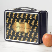 Luxe, moderne Gold Cat-add Jouw tekst (In situ)