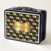 Luxe, moderne Gold Cat-add Jouw tekst (Voorkant)