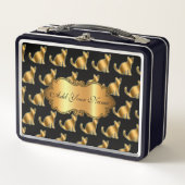 Luxe, moderne Gold Cat-add Jouw tekst (Voorkant)